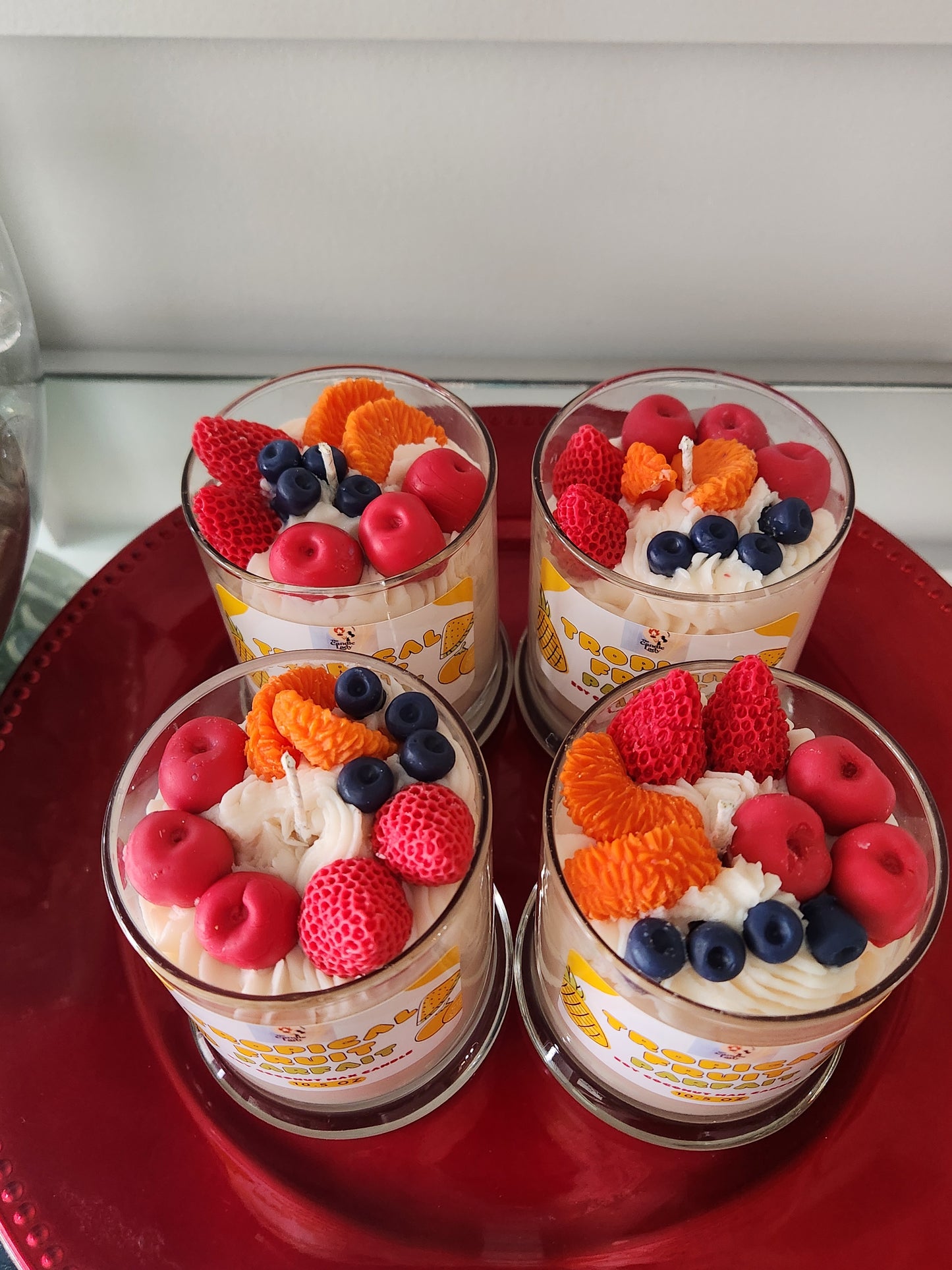 "Tropical Fruit Parfait" Candle