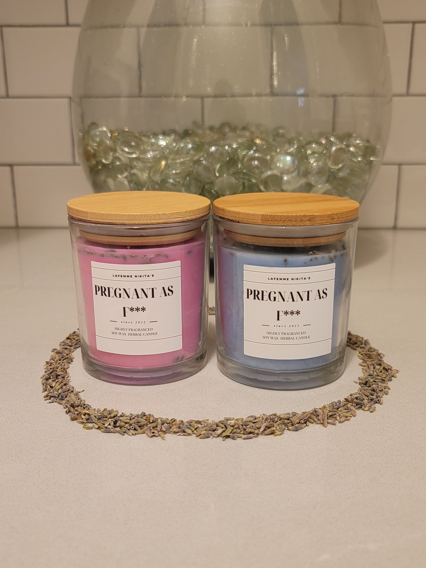 "Pregnant As F***" Candle