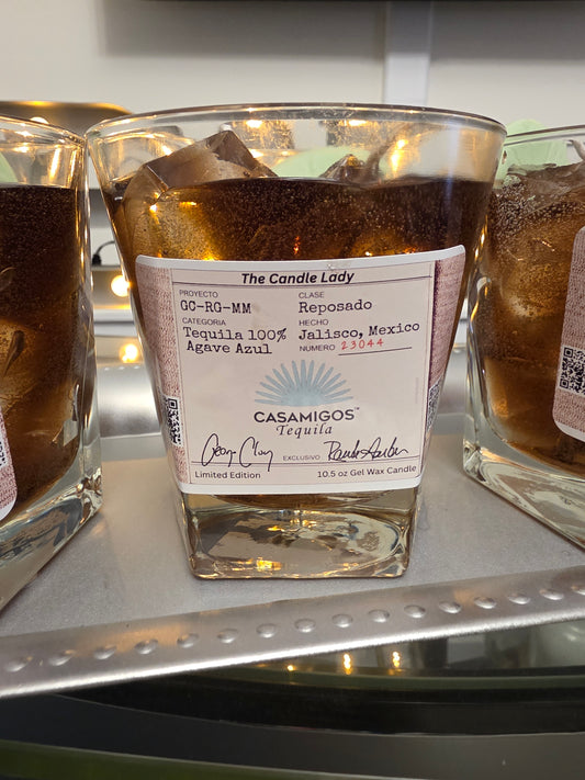Casamigos Gel Wax Candle in Bourbon Glass