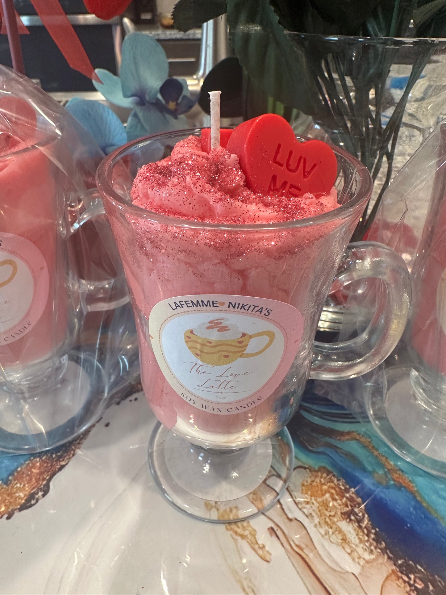 “I Love You A-Latte” Candle
