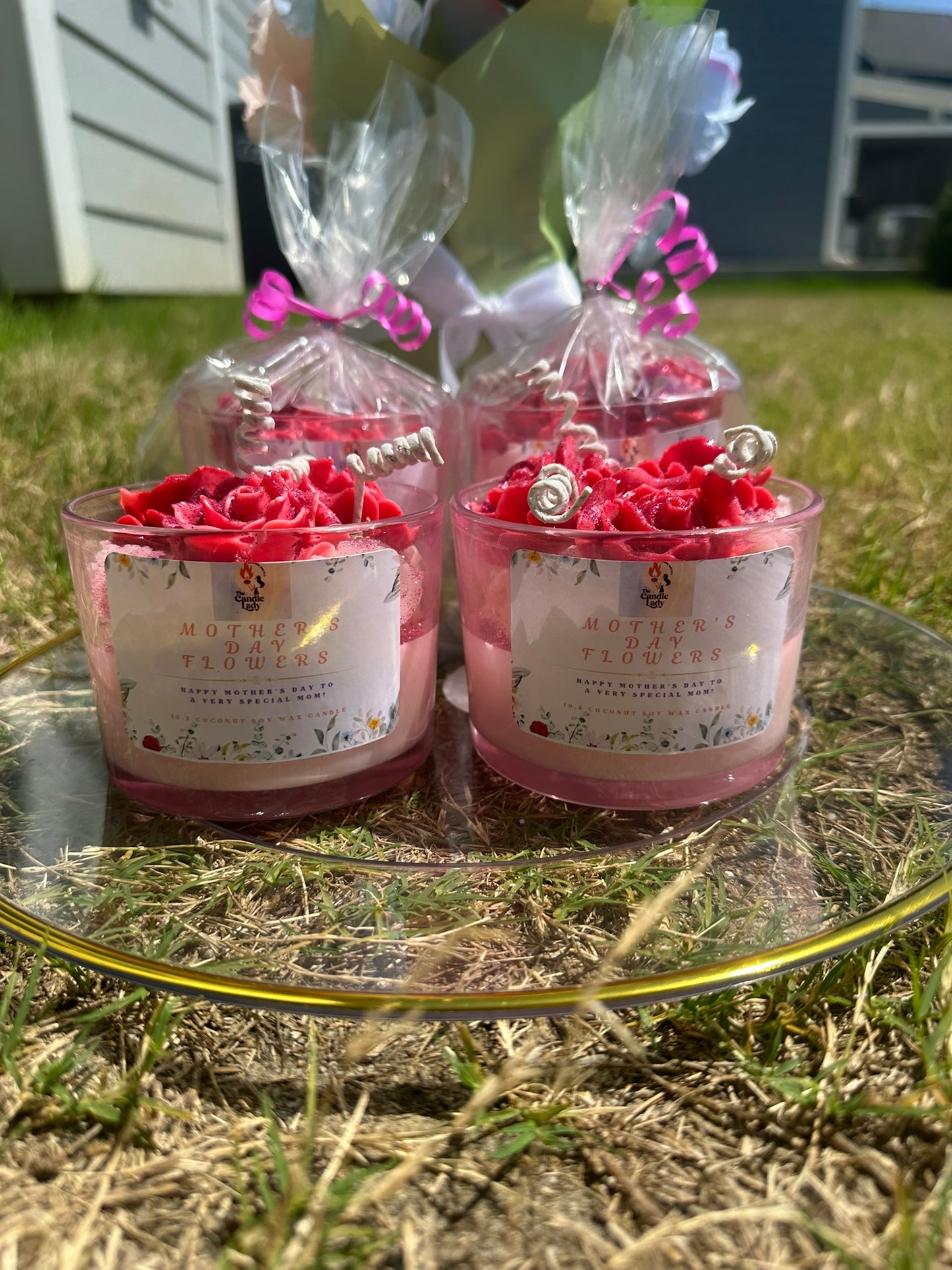 "Mother's Day Flowers" Candle