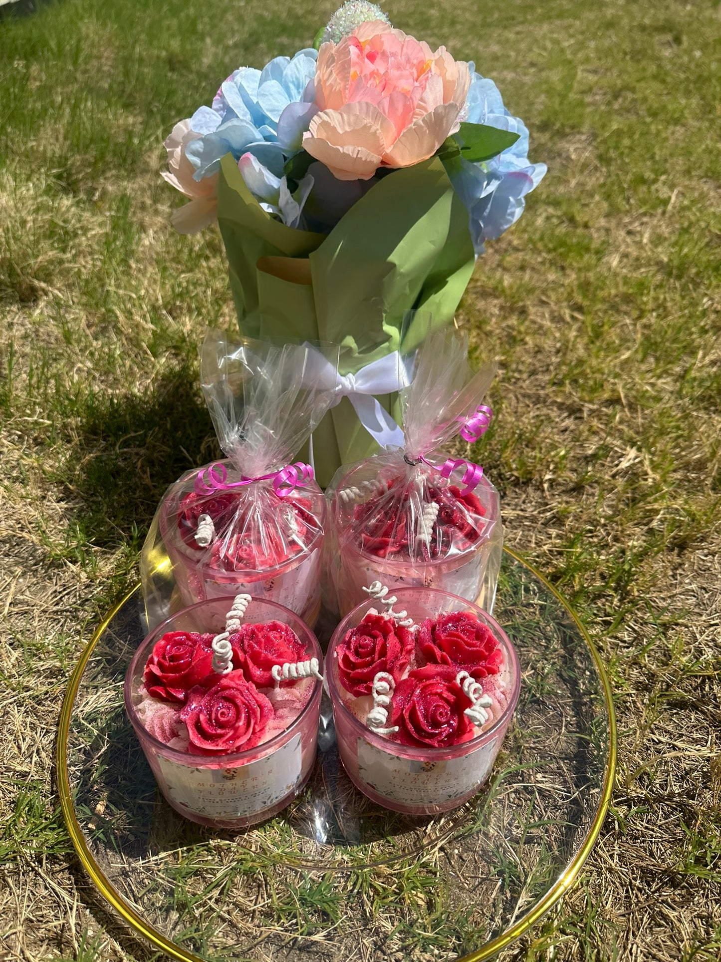 "Mother's Day Flowers" Candle