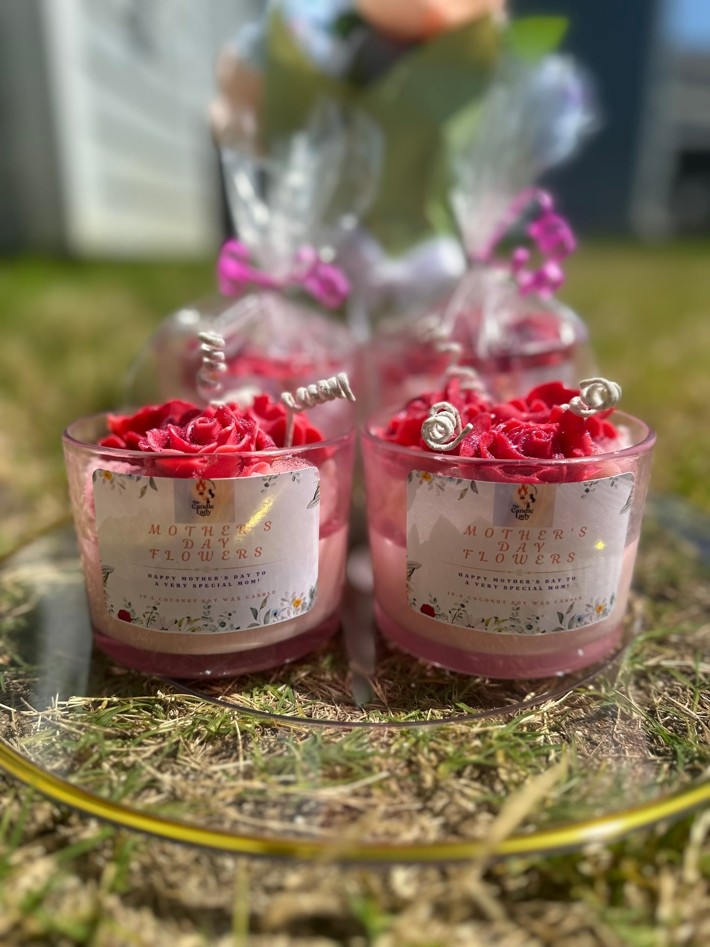 "Mother's Day Flowers" Candle