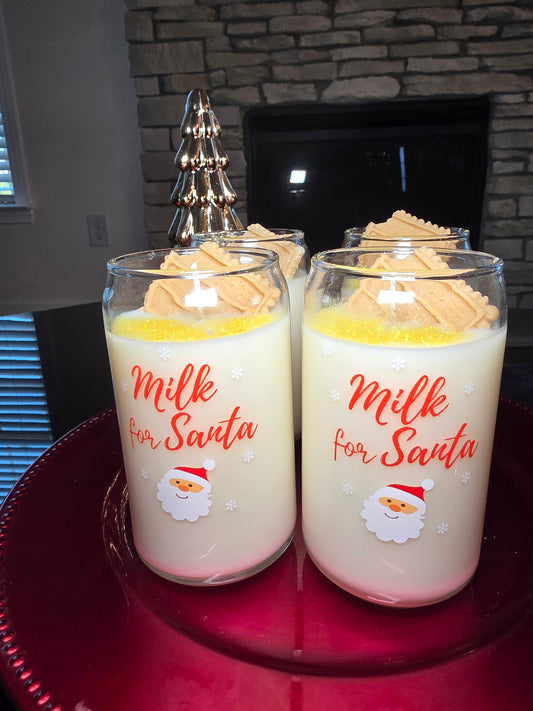 "Milk For Santa" Candle