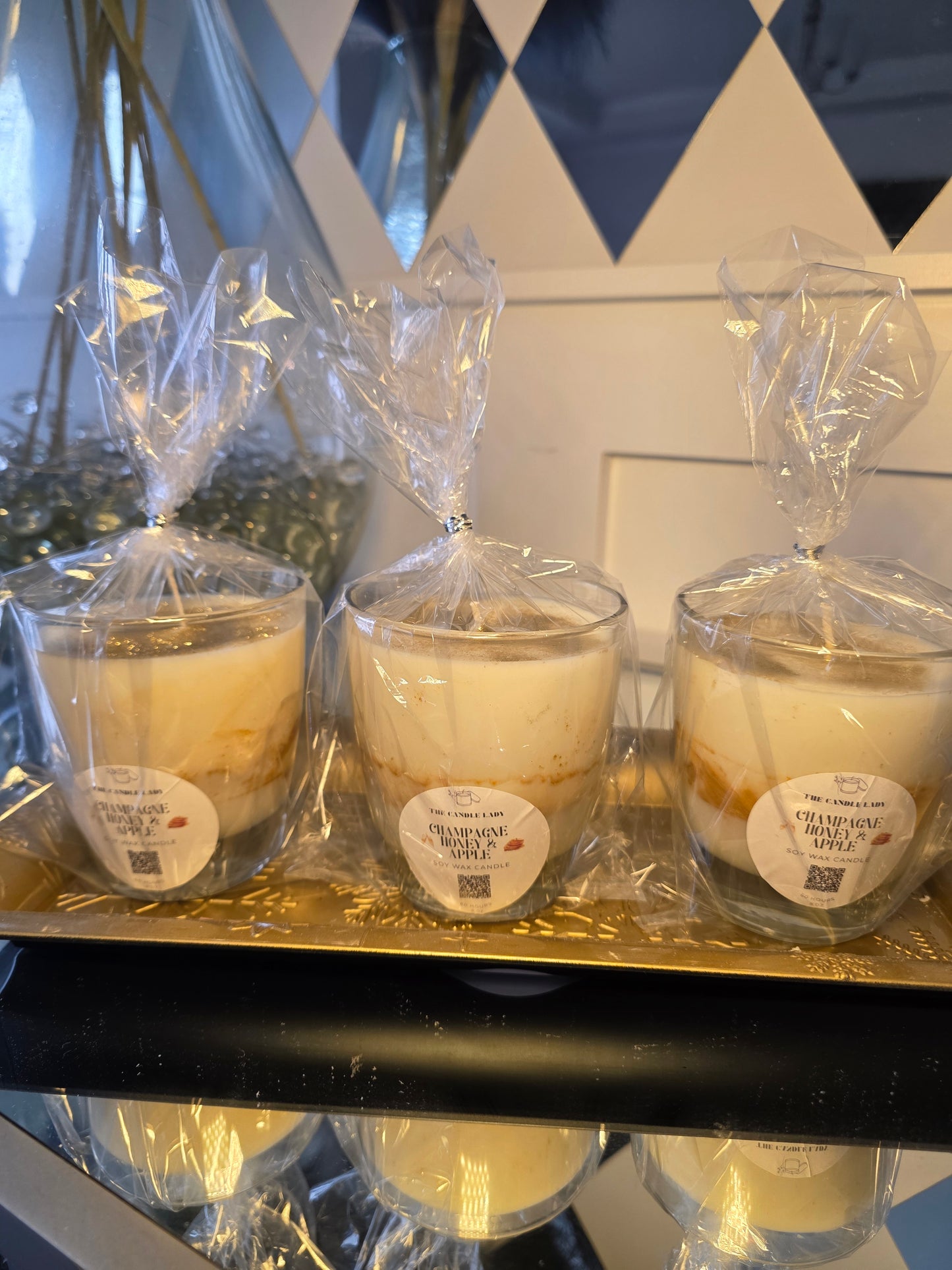 "Champagne Honey & Apple" Candle