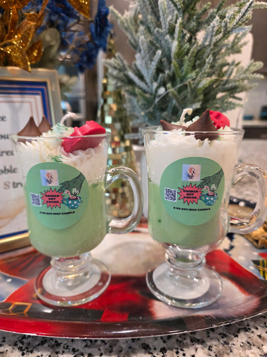 "Grinch Hot Cocoa" Candle